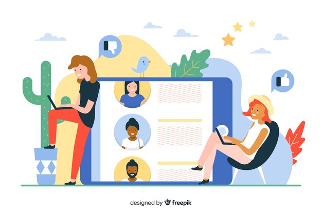 Concepto para landing page de reseñas