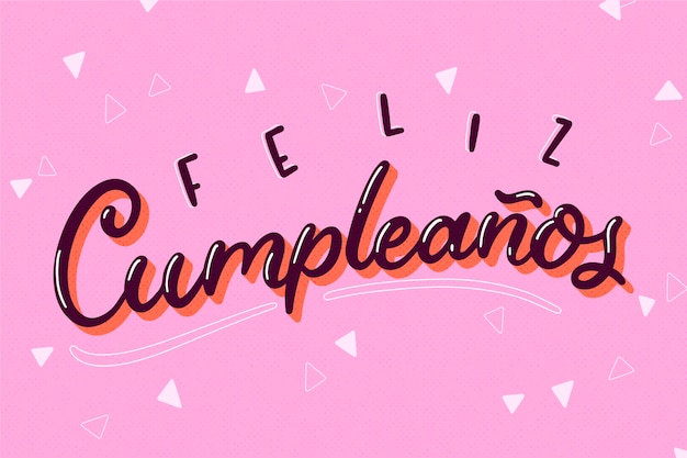 Concepto de letras de feliz cumpleaños