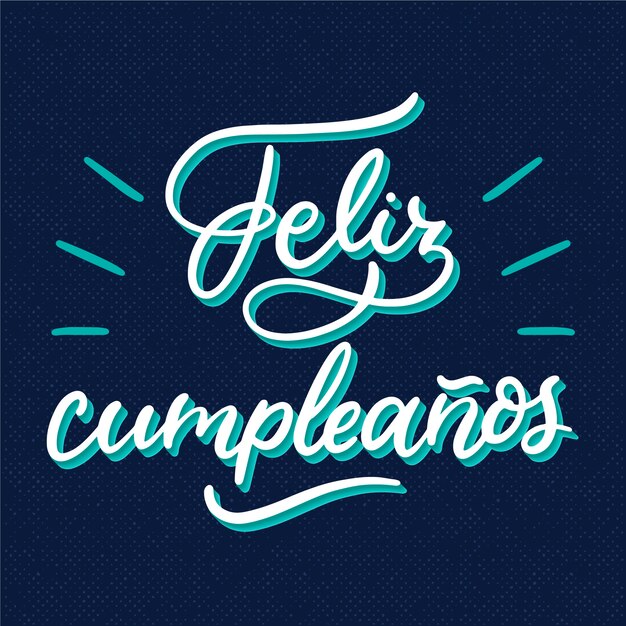 Concepto de letras feliz cumpleaños