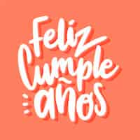 Vector gratuito concepto de letras feliz cumpleaños