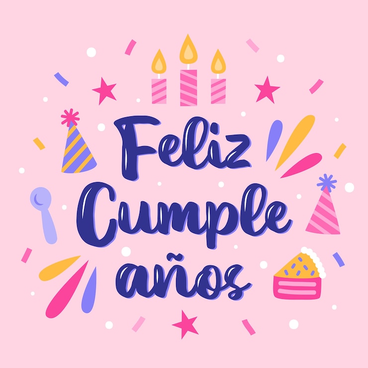 Vector gratuito concepto de letras de feliz cumpleaños