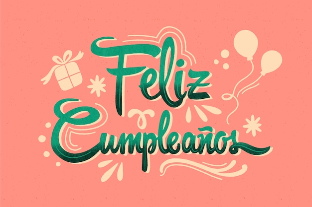 Vector gratuito concepto de letras feliz cumpleaños