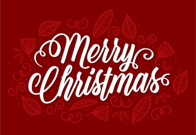Concepto de letras de Navidad