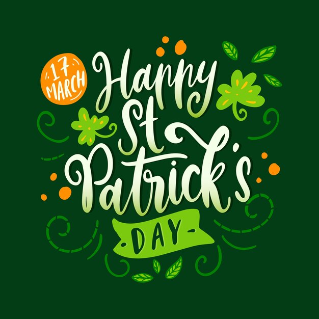 Concepto de letras para st. celebración del día de patricks