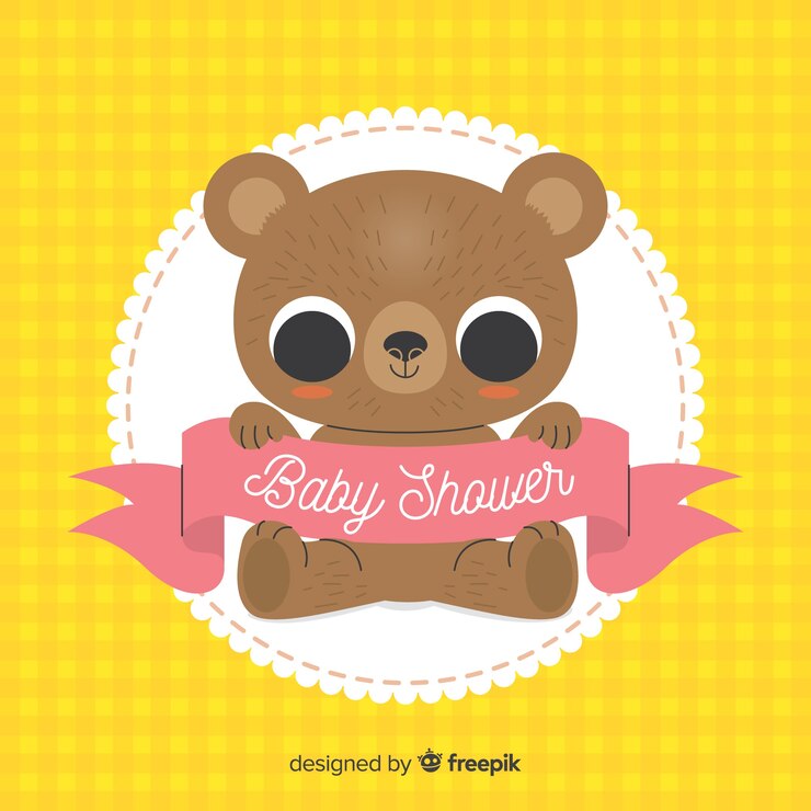 Vector gratuito concepto lindo de baby shower