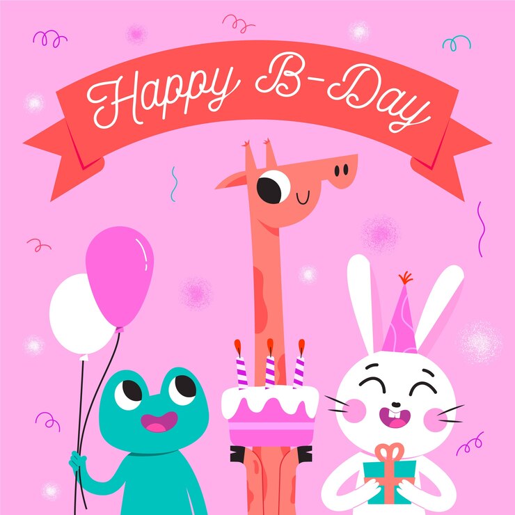 Vector gratuito concepto lindo feliz cumpleaños