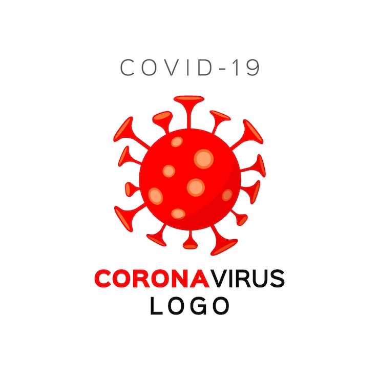 Vector gratuito concepto de logo de coronavirus