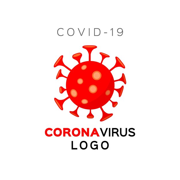 Concepto de logo de coronavirus