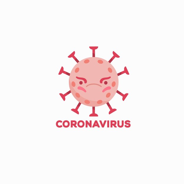 Concepto de logo de coronavirus