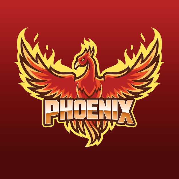 Concepto de logo de Phoenix