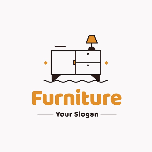 Vector gratuito concepto de logotipo de muebles