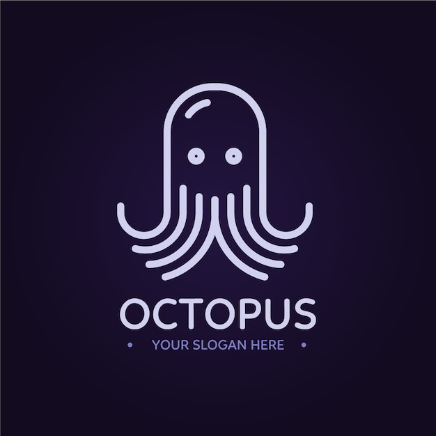 Vector gratuito concepto de logotipo de pulpo