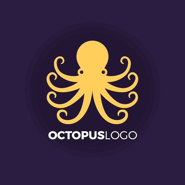 Concepto de logotipo de pulpo