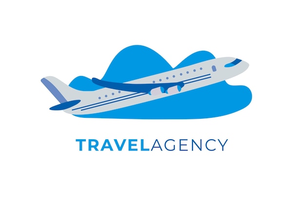 Concepto de logotipo de viaje detallado