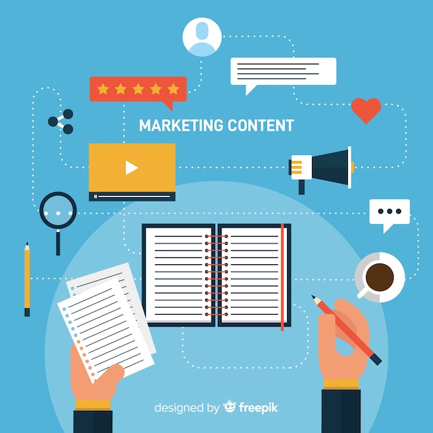 Concepto de marketing de contenidos