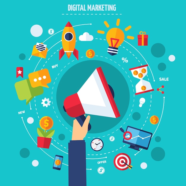 Concepto de marketing digital