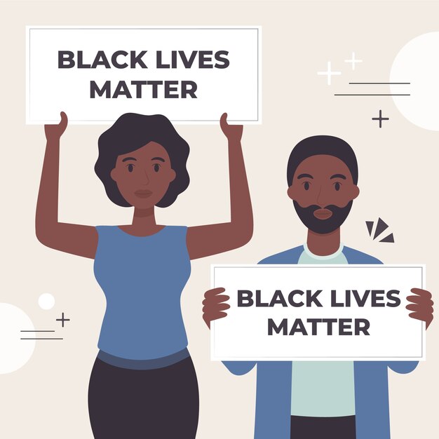 Concepto de materia de vidas negras