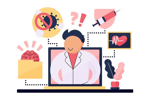 Concepto médico en línea
