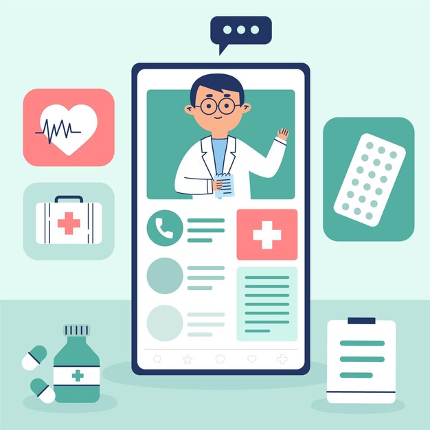 Concepto médico en línea