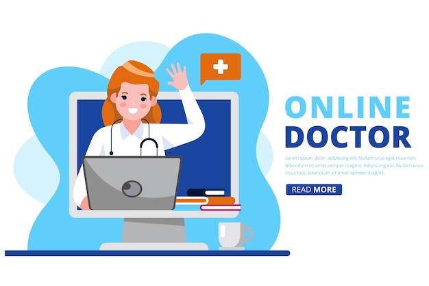 Concepto de médico online