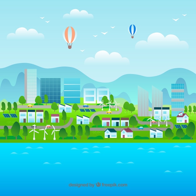Concepto de medio ambiente y ecosistema