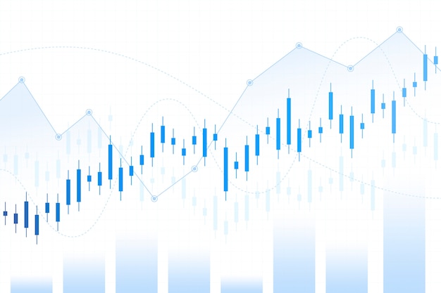 Concepto de mercado de valores degradado