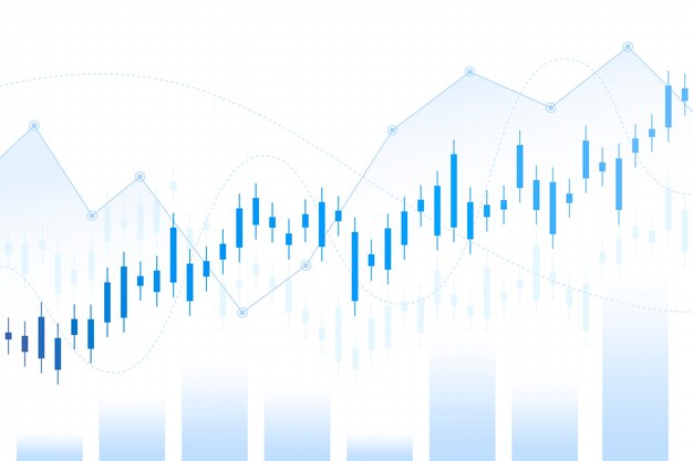 Concepto de mercado de valores degradado