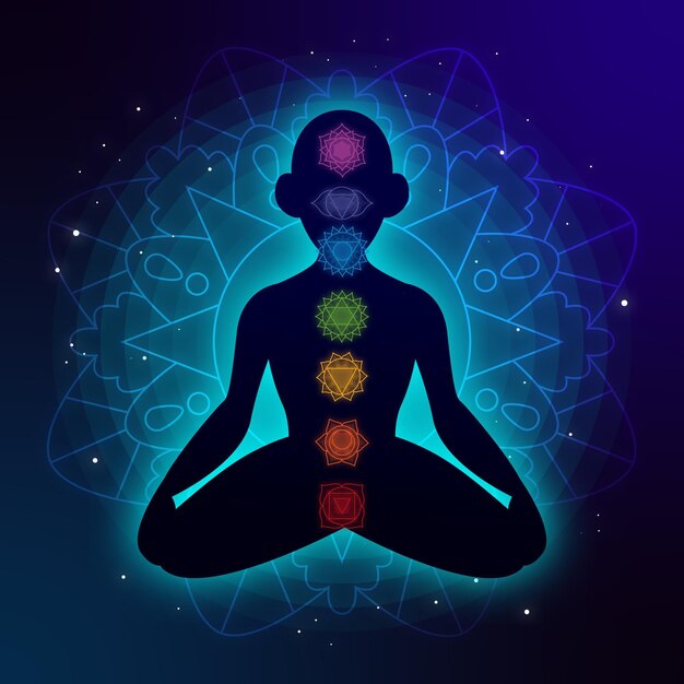 Concepto místico Chakras