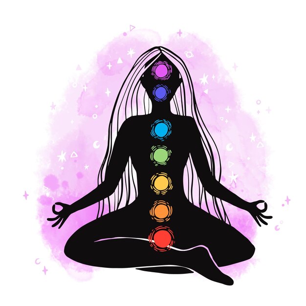 Concepto místico Chakras