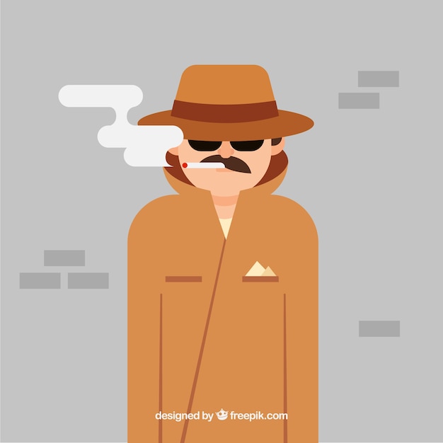 Concepto moderno anónimo con diseño plano.