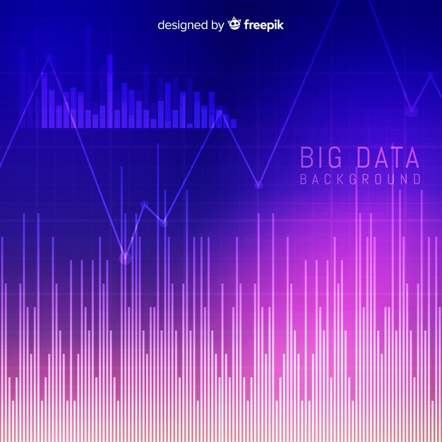 Concepto moderno de fondo de macrodatos