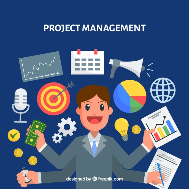 Concepto moderno de gestión de proyectos