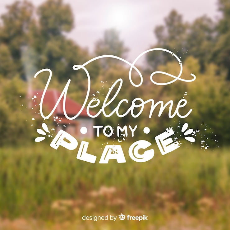 Vector gratuito concepto moderno de lettering de welcome