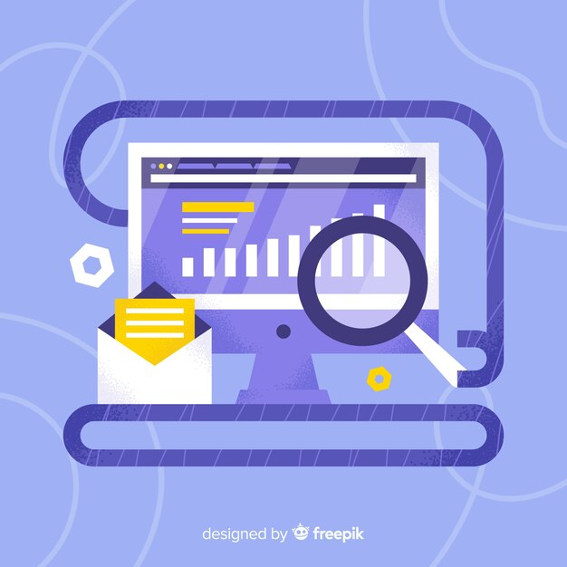 Concepto moderno de marketing por email