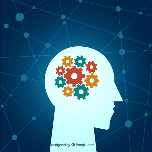 Concepto moderno de salud mental con diseño plano
