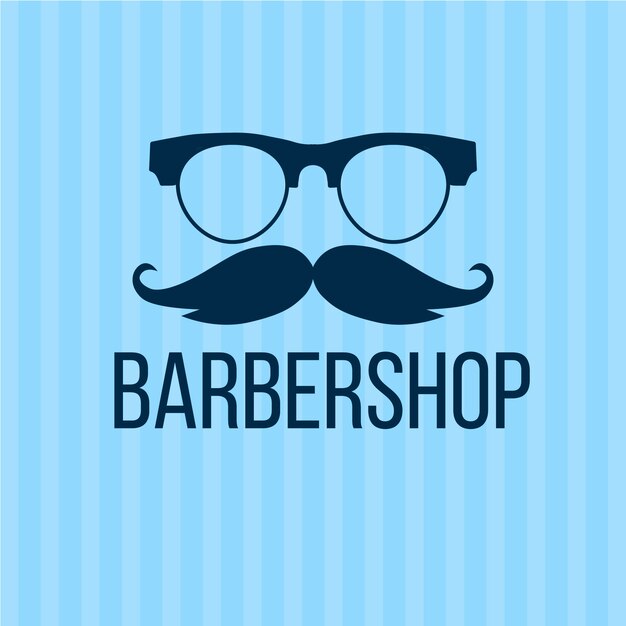 Concepto Movember en diseño plano
