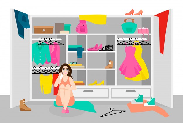 Concepto de mujer infeliz