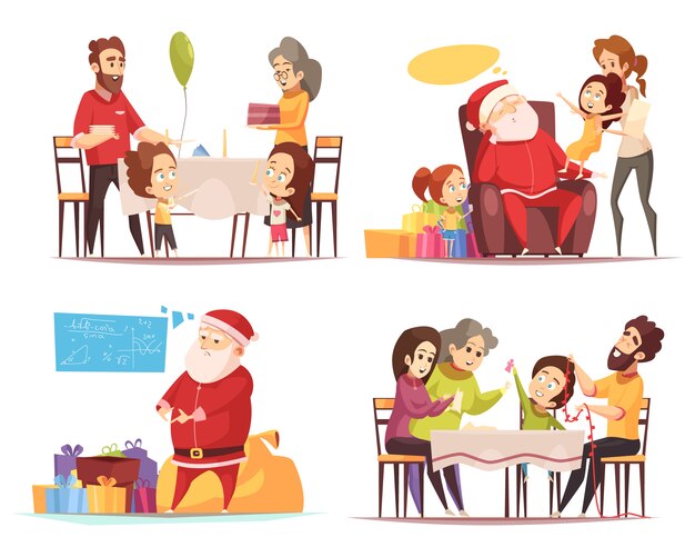 Concepto de Navidad 2x2