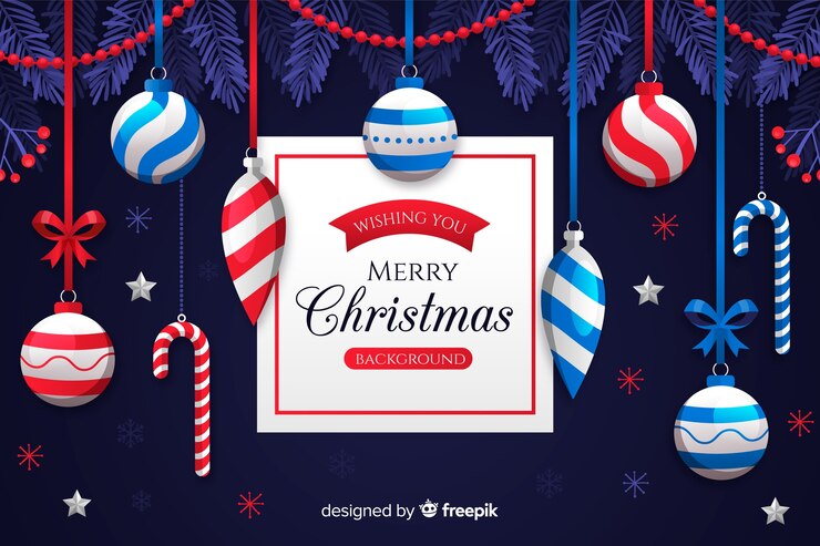 Vector gratuito concepto de navidad en diseño plano