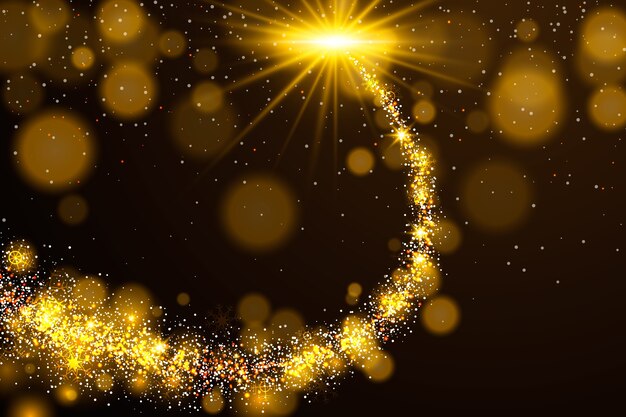 Concepto de Navidad con fondo brillante