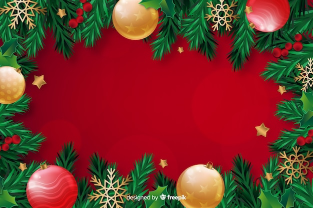 Concepto de Navidad con un fondo realista