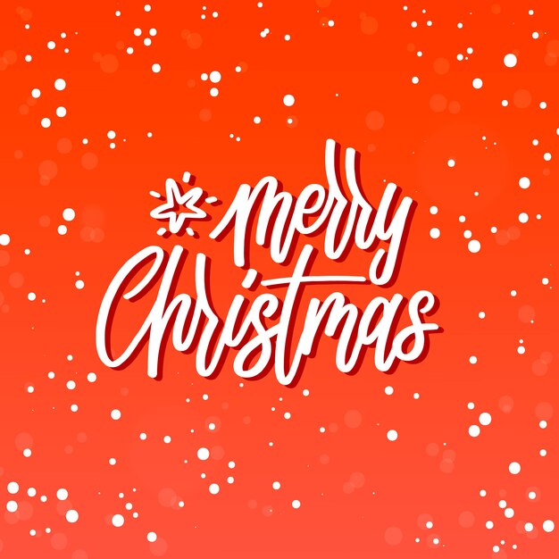 Concepto de navidad con letras