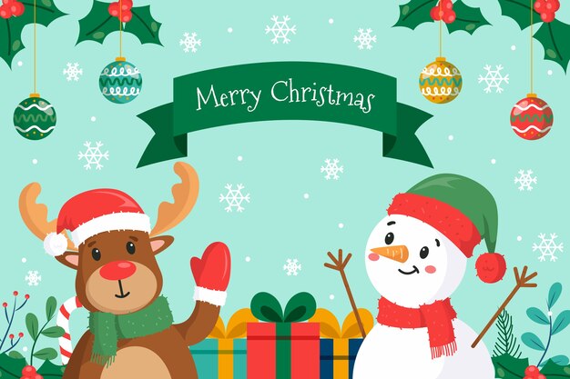 Concepto de Navidad en mano alzada