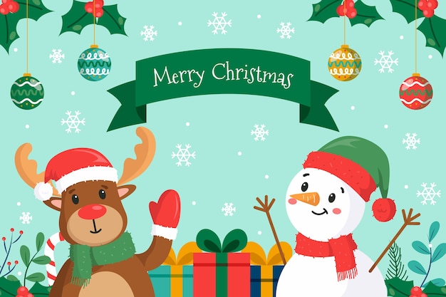 Concepto de Navidad en mano dibujado
