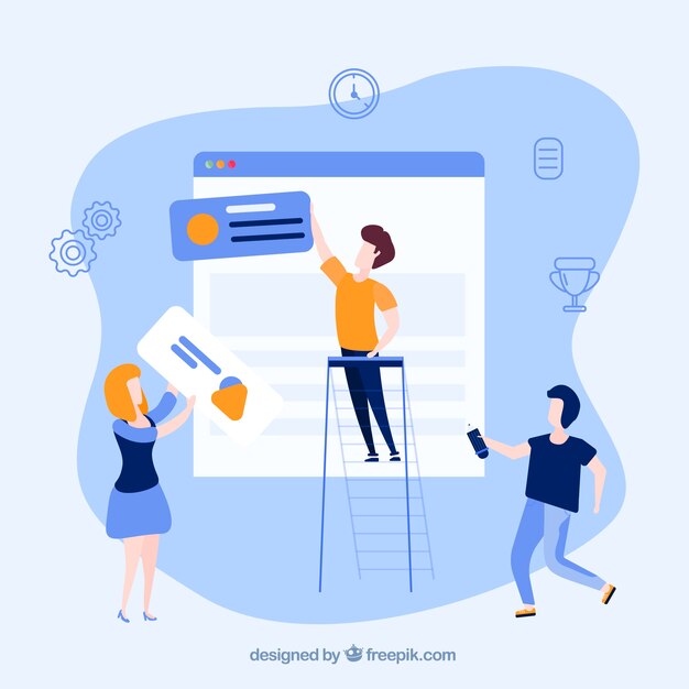 Concepto de negocios trabajo en equipo