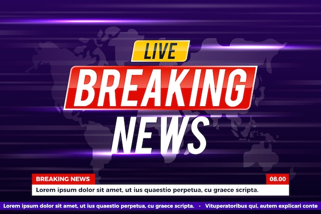 Vector gratuito concepto de noticias de última hora