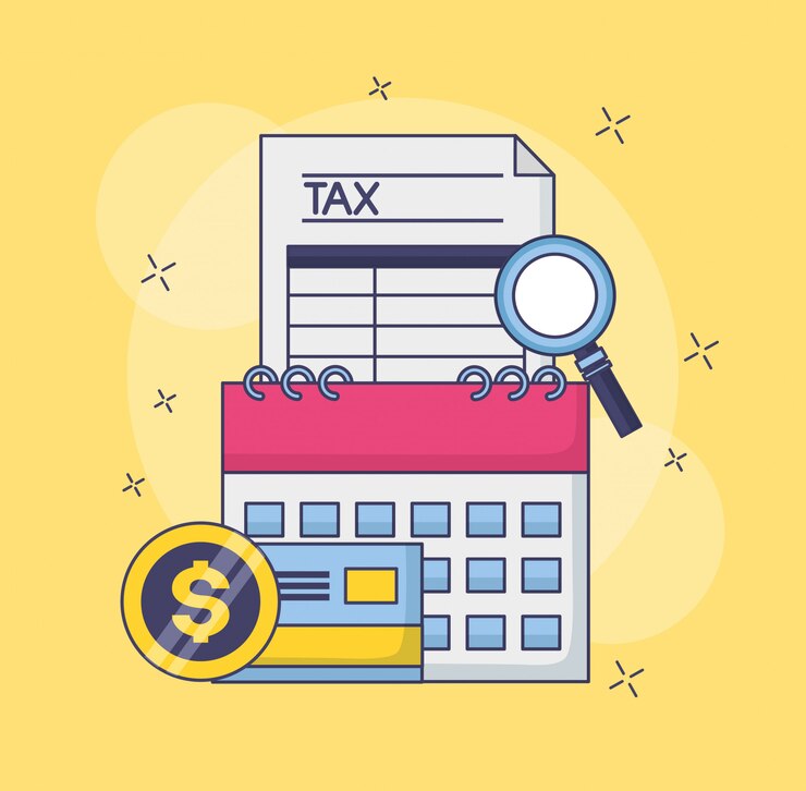 Vector gratuito concepto de pago de impuestos