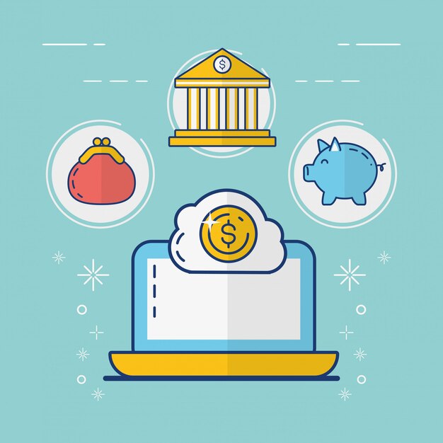 Concepto de pago en línea