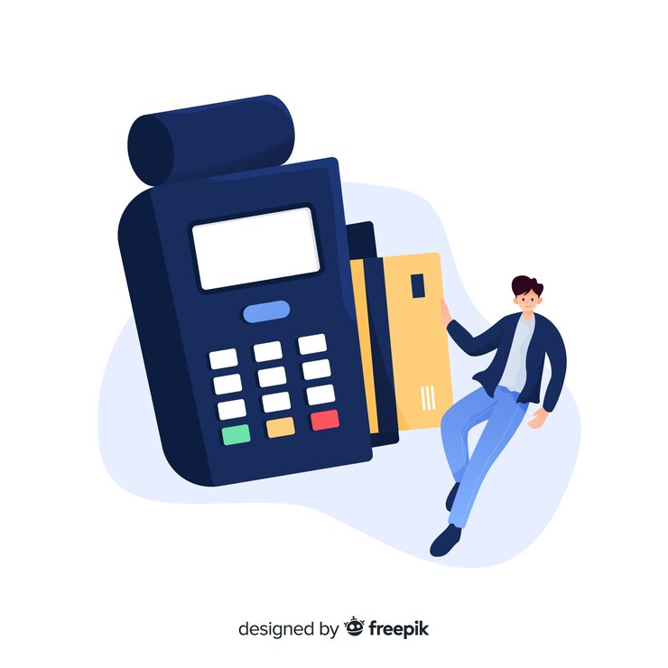 Vector gratuito concepto de pago con tarjeta de crédito para la página de inicio