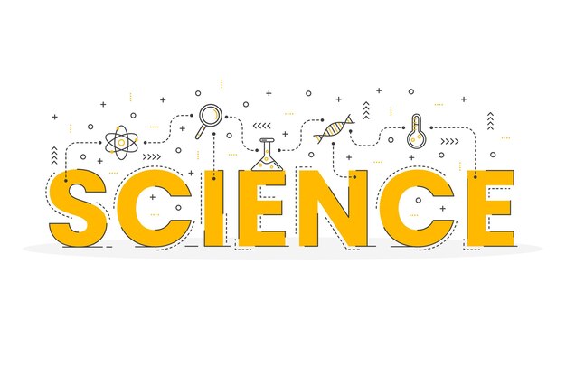Concepto de palabra de ciencia